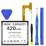 [420mAh] Akku für Samsung Galaxy Watch 4 Classic (46mm), SM-R890 SM-R890N SM-R895 SM-R895U, EB-BR890ABY Ersatzakku mit Reparaturwerkzeugen