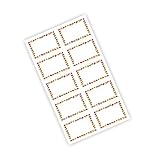 100 Stück Obstrahmen-Aufkleber, Lebensmittelaufbewahrungsetiketten, selbstklebende Namensschilder für Gläser, Behälter, Schulprojekte, Bürobedarf, Notizbuch, Bordüren-Aufkleber