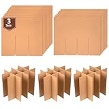 3 Sets Glas-Trennwände für Umzugskartons, Verpackungsboxen-Set für Umzugskartons, Weinkisten zum Umzug, Verpackungszubehör für Umzug, passt in 40,6 x 30,5 x 30,5 cm (Box nicht im Lieferumfang