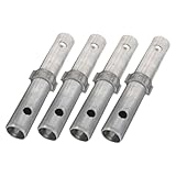 ULTECHNOVO 4 Stücke Gerüstzubehör Gerüstteile Gerüststifte Gerüstwerkzeuge Zubehör Für Gerüste Gerüstkupplungsstift Schmiedeeisen Silver