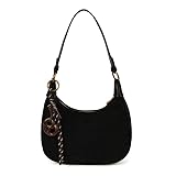 AZURAOKEY Hobo-Tasche aus Mikrofaserleder for Damen, lässige Schultertasche im Überarmsstil, Valentinstag, modische Handtasche mit Anhänger for Herbst/Winter 2025