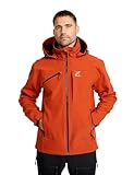 RevolutionRace Hiball Softshell Jacket für Herren, Outdoor Jacke für Wandern, Rooibos Tea, XL
