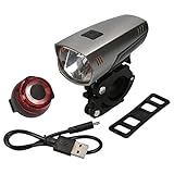 windmeile | Fahrradlicht Set, Vorderlicht und Rücklicht, mit USB, OSRAM-LED, 35 Lux, IPX5, StVZO zugelassen, E-Bike, Pedelec