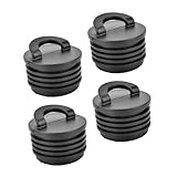 Zerodeko 4 Stück Teiliges Gummistopfen Boot Abflussstopfen Druckverschluss Langlebig für Kajak Kanu Boot Zubehör Geeignet für Verschiedene Wasserfahrzeuge
