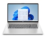HP Laptop mit 17,3' FHD Display, Intel Core i7-1355U, 16 GB DDR4 RAM, 1 TB SSD, Intel Iris Grafik, Windows 11, QWERTZ, Silber inkl. 25 GB Dropbox-Speicher für 12 Monate