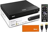 Sony 4K Blu-Ray-Player Ultra HD UBP-X700M – CD/DVD-Player mit Fernbedienung, Dolby Vision, HDR10 – WLAN für Streaming von Netflix, YouTube und mehr Bundle – Bluray, HDMI-Kabel, Fernbedienung, Zdirect