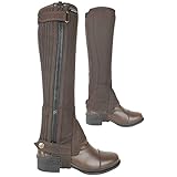 AK Waschbare Reitchaps aus Mikro-Wildleder AKRS-1032(W) (Braun, 12)