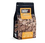Weber 17622 Räucherchips Buche, 700 g, dezentes Räucheraroma, Fleisch und Gefügel, Aroma, Räuchern, Grillen, Braun, 17.8x8.9x30.5 cm