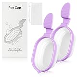 AYESY Wiederverwendbarer Urinbecher, 2 Stück zusammenklappbarer Auffangbecher für Urin, 50 ml Probenbecher Probenbehälter, Einfach zu verwenden und zu reinigen