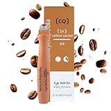 Skincyclopedia Koffein Augen Roll On kühlend mit Q10 und Hyaluronsäure, Augenserum gegen dunkle Augenringe und Tränensäcke, Anti Aging Augenroller, Caffeine Skincare, Augenpflege, 15ml
