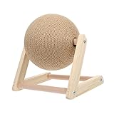ERINGOGO Katzen Kratzball Aus Interaktives Für Kätzchen Und Kleine Haustiere Für Indoor Spielaktivitäten Mittelgroß Khaki Mit Beruhigender Funktion
