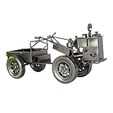 Abaodam Schmiedeeiserner Traktor Newtons Cooles Flugzeug Foto Tischdekoration Zuhause Traktor LKW Baggerlader Aerodynamisches Fahrzeug