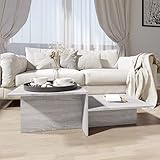 DYRJDJWIDHW Tisch,couchbar,Wohnzimmer möbel,Kleiner Tisch,Couchtisch Grau Sonoma 111,5x50x33 cm Holzwerkstoffcoffee Table,sofatisch,Couch bar,Table,Couch Tisch,