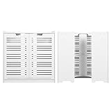 Keenso Moderner Badezimmerschrank mit Doppeltür, Wasserdichter, Insektensicherer Aufbewahrungsschrank für Haushalts-Toilettenzubehör