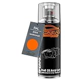 TRISTARcolor RAL 2004 Reinorange seidenmatt 2K Acryl Spraydose Sprühdose Spritzlack Sprühlack 400 ml schnelltrocknend