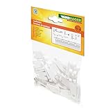 Windhager Laufhaken zur Befestigung von Sonnensegel oder Seilspannmarkise, 30 Stk Set mit Edelstahlschrauben