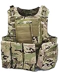 MERCIYD Taktische Weste Outdoor Militär Weste Feldspielweste Paintball Schutzausrüstung Trainings-Kampfschutzwesten Jagd im Freien Schutzweste