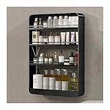 Wandmontiertes Duschregal – 4-stufiges Metallregal für Badezimmer und Toilette – Stanzfreier Kosmetik-Organizer