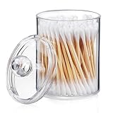 Generisch Organisation - Wattebausch Wattestäbchenhalter Spender, Durchsichtiger Wattepad-Behälter Für Wattestäbchen, Make-Up-Pads, Kosmetika