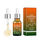 Rosmarinöl Haare,Rosmarinöl Haar mit Rizinusöl Kaltgepresst 30ml,Rosemary Oil for Hair,Gesicht,Hautpflege,Körpermassage,Nährt die Kopfhaut (1)