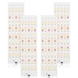 JKOKPMG 540 LEDs Pflanzenlampe, LED Vollspektrum, 4 Stück Pflanzenleuchte, Pflanzenlicht Wachsen licht mit 3/9/12H Zeitschaltuhr 10 Arten von Helligkeit für Zimmerpflanzen