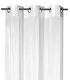 heimtexland ® Fadenstore Fadengardine Fadenvorhang Zuschneidbar Ösen Raumteiler Gardine Vorhang Insektenschutz Türvorhang Ökotex Typ123 Weiß HxB 245x148 cm