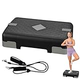 Stepper, Trainings-Stepper, rutschfest, vielseitig | verstellbares Tablett für Zuhause, Fitnessstudio