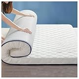 HMGAQNP Latex-Futon-Matratzenauflage Dicke japanische Futon-Bodenmatratze 6 cm (2,36 Zoll) Latexmatratze weiche Tatami-Matte Schlafsaal Studentenbettmatratze aus Schwamm(White-A,90 * 200cm)