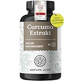 NATURE LOVE® Curcuma 15000mg - Kurkuma Kapseln - 9 Monate Reichweite - hochdosiert 95% Curcumin pro Kapsel - mit schwarzem Pfeffer - vegan, laborgeprüft & in Deutschland produziert