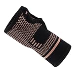 Mumuve Coppers Handgelenkbandage für Yoga, Tippen und Workout, Handgelenk-Kompressionsmanschette, Tennis-Handgelenkstütze, gestrickte Handgelenkbandage