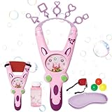 KIKVTER Seifenblasen Set, Seifenblasen Kinder, 4-In-1 Seifenblasen Stab, Multi-Seifenblasenstab, Seifenblasen Kinder MitgebselSeifenblasen, Blase für Party Geburtstag Geschenk Sommer Outdoor