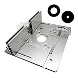 Router Tisch Einsatz Platte Router Platte Aluminium Für Holzbearbeitung Bänke Gehrung Gauge Guide Schiebe Zaun Klammern