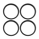 sourcing map 4 x Zentrierringe 73,1 auf 66,6 mm Kunststoff Radnaben Zentrierring für Radnabe Schwarz