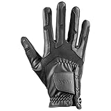 uvex ventraxion - Flexibler Reithandschuh für Damen und Herren - strapazierfähig - optimale Belüftung - Black - 7-8