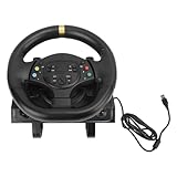 PenRux Driving Force Rennrad und Pedale, Rennlenkrad mit Schalthebel und Cooler LED-Beleuchtung, Gaming-Lenkrad für One, Series X/S, 360