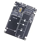 MSATA Solid Disk Solid SATA3 Externer Festplatten-Adapter, Doppelzweck, volle Größe und halbe Größe MSATA