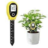 Bodenmessgerät,Boden Feuchtigkeitsmesser für Pflanzen Digital Plant bodenmessgerät,Bodentest Messgerät mit Feuchtigkeitsmesser für Gartenarbeit, Rasen, Landwirtschaft und Outdoor-Pflanzen
