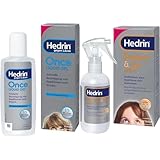 Bundle aus HEDRIN ONCE - Flüssiges Läuse-Gel, 100 ml + HEDRIN Protect&Go Spray - zum Schutz vor Läusebefall, 100 ml