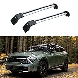 HAAXSHOC Dachgepäckträger, für KIA New Sportage 2023 2024 Fahrradträger Dachboxen oder als Skihalter Dachrelinge Offene Relingträger,B