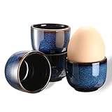 TELANKS Eierbecher Porzellan 4er Set, Eierbecher Camping (4er Set)