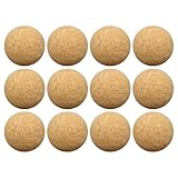 Tischfußball Kickerbälle Korkkugeln, 36MM Naturkork Kork Bälle Tischfussball, Tisch Fussball-Bälle 6/12Stück
