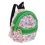 JOINPAYA Kleiner Puppen Rucksack Satz Puppen Miniatur Rucksack mit Reißverschluss Geeignet für Langlebiges für Kreative Spielideen 9X7.5X1.5Cm Bunt