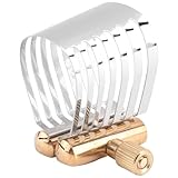 Swiixxer 1 Stück Tenor-Saxophon-Klemme, Instrument, Mundstück, Ligatur-Clip, Saxophon-Teil, Sax-Ligatur, Gold und Silber