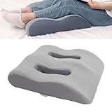 Beinhochlagerungskissen, Ergonomisches, Bequemes Memory-Schaum-Beinkissen, Bettbeinstützkissen mit Waschbarem Bezug Zum Schlafen, Beinstütz- und Hochlagerungskissen für