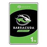 Seagate Barracuda 1TB interne Festplatte HDD, 2.5 Zoll, 5400 U/Min, 128 MB Cache, SATA 6GB/s, silber, FFP, Modellnr.: ST1000LMZ48