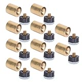VGEBY 10 Stück Billard Queue Spitzen, Billard Schraubleder Snooker Cue Tips Ersatz durch Cue Stick Ferrules 12mm / 13mm(13MM)