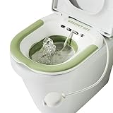 Faltbares Sitzbadewanne,Aufhängbar Sitz Bath,Sitzbad für die Toilette mit Spülung,Sitzbad für die Toilette mit Handspülpumpe für Hämorrhoiden Wochenbettpflege Schwangere und Ältere Menschen