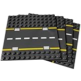 Apostrophe Games Bausteingrundplatten für größere Blöcke, kompatibel mit den großen Marken (4er Pack Straßen) ab 3 Jahren