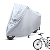 Barlone Fahrradabdeckung Wasserdicht, 210D Oxford-Gewebe Fahrradgarage Wetterfest, Anti-Staub UV Fahrrad Abdeckplane, 180 x 120 cm Fahrrad Regenschutz, Fahrrad Garage Outdoor Schnee Sonnenschutz
