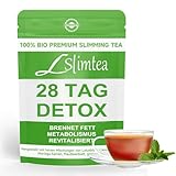 Detox Tee zum Abnehmen, 28 Tage Kräutertee zur Gewichtsreduktion – Einzigartige Mischung aus Lotusblatt, Cassia-Samen, Moringa-Samen, Maulbeerblatt & Grüner tee – gesundes Gewicht, Verdauung & Detox